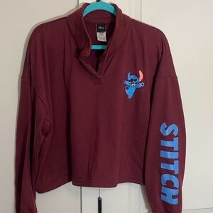 Disney Maroon Apparel with Black Label